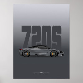 Supercar Poster 720S - Sturm Gray