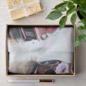 Supercar Racing Car Decoupage Seidenpapier (Geschenk)