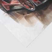 Supercar Racing Car Decoupage Seidenpapier (Detail)