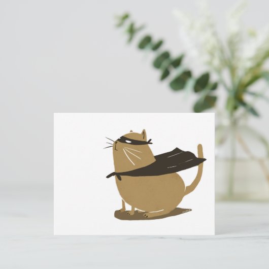 Supercat Postkarte (Stehend Vorderseite)