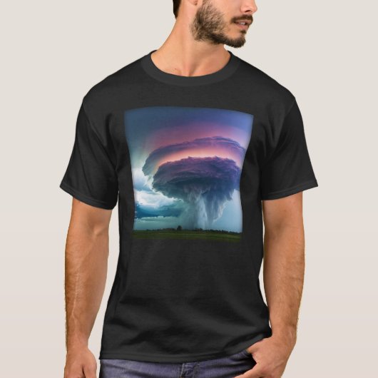 Supercell Thunderstorm Rainstorm Tornado Weather P T-Shirt (Vorderseite)