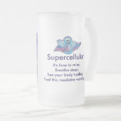 Supercellular mattierte Wellness-Tasse Mattglas Bierglas (VorderseiteRechts)