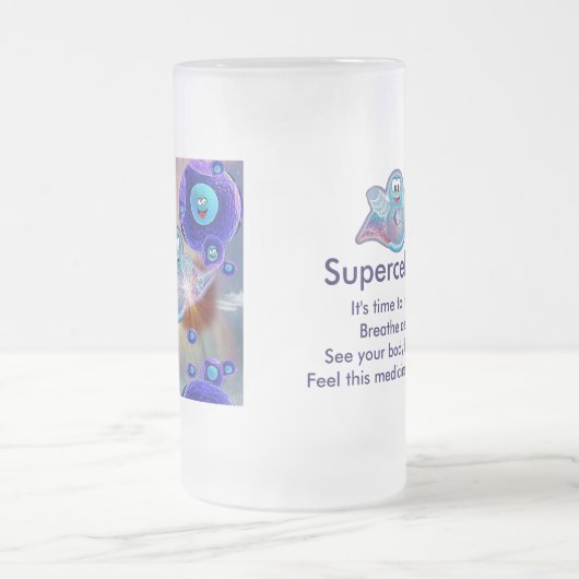 Supercellular mattierte Wellness-Tasse Mattglas Bierglas (Mittel)