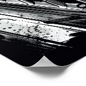 Supercharged Muscle-Car-Plakat Poster (Ecke)