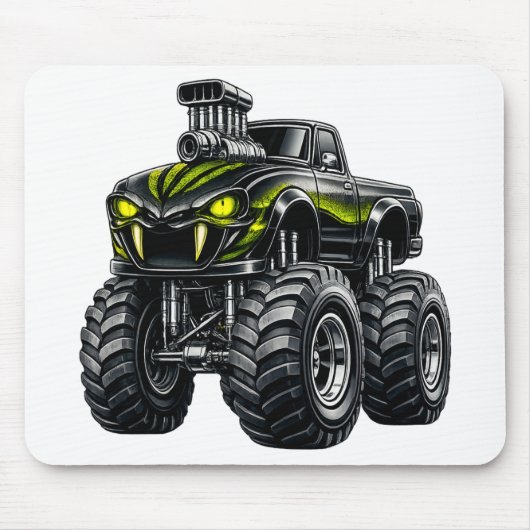 Supercharged Snake-Eye-Monstertruck Mousepad (Vorne)