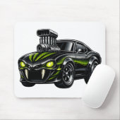 Supercharged Snake-Eye Muscle Car  Mousepad (Mit Mouse)