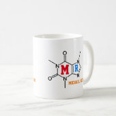 Supercoffein-Drinker-Molekül Kaffeetasse (VorderseiteRechts)