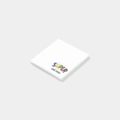 Supercoole Mutter Post-it Klebezettel (angewinkelt)