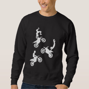 Supercross Dirt Bike Stunts Bike Rad elie Freestyl Sweatshirt