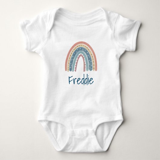 Supercute Boho Regenbogen Baby Bodysuit Baby Strampler (Vorderseite)