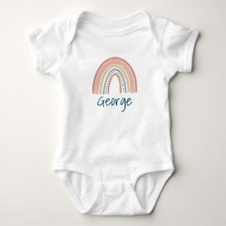 Supercute Boho Regenbogen Baby Bodysuit Strampler