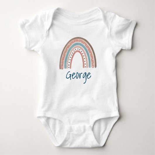 Supercute Boho Regenbogen Baby Strampler (Vorderseite)