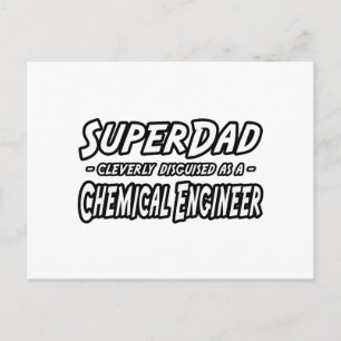 SuperDad.. Chemieingenieur Postkarte