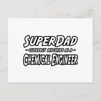 SuperDad.. Chemieingenieur Postkarte