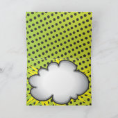 SuperDad Comic-Buch-Held-Foto-Einsatz-Karte Karte (Innenseite)