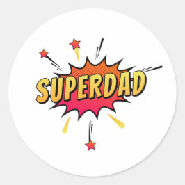 Superdad Comic Retro Pop Art | Aufkleber