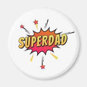 Superdad Comic Retro Pop Art   Magnet