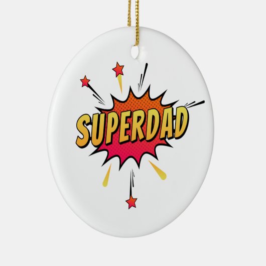 Superdad Comic Retro Pop Art | Ornament (Rechts)