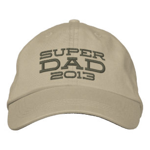 Superdad Edit Year SUPER VATER Bestickte Baseballkappe