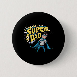Superdad Funny Superhero Vater Kostüm für F Button