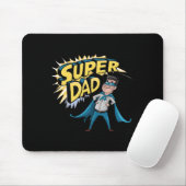 Superdad Funny Superhero Vater Kostüm für F Mousepad (Mit Mouse)