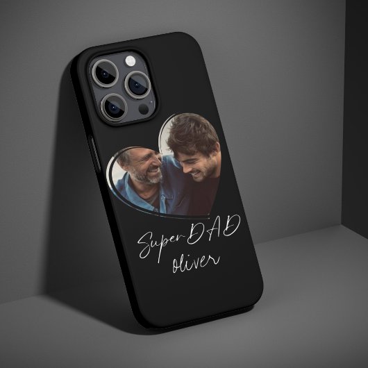 SuperDAD Modern Foto Black Trendy Gift Case-Mate iPhone Hülle
