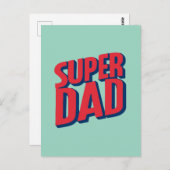 Superdad Postkarte (Vorne/Hinten)