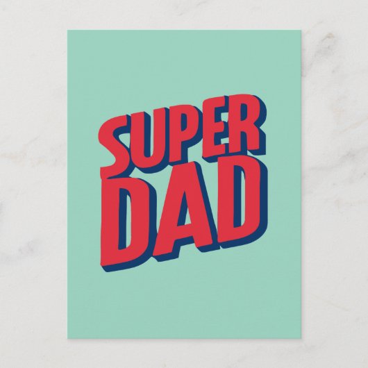 Superdad Postkarte (Vorderseite)
