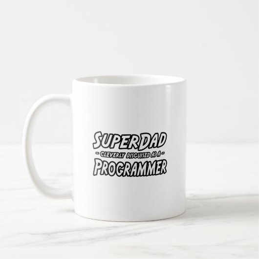 SuperDad.. Programmierer Kaffeetasse (Links)