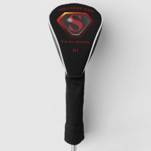 SuperDad schwarz Golf Headcover