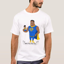 Superdad und Kind - Cartoon T-Shirt