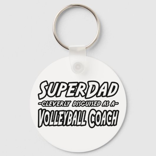 SuperDad.. Volleyball-Trainer Schlüsselanhänger (Vorderseite)