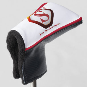 SuperDad White+Red Pipe Golf Headcover