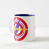 SuperDad Zweifarbige Tasse (Vorderseite Links)