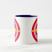 SuperDad Zweifarbige Tasse (Mittel)