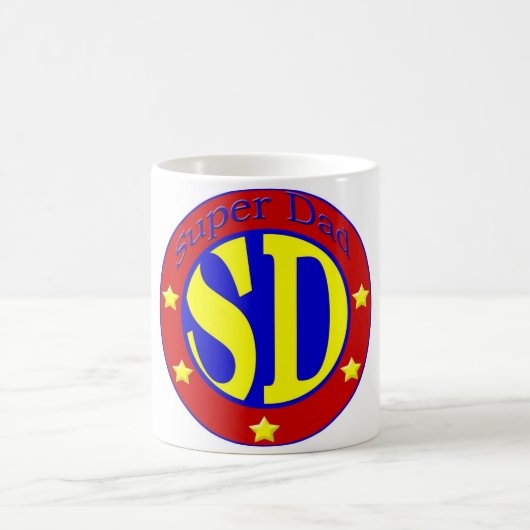 SuperdadAbzeichen Kaffeetasse (Mittel)