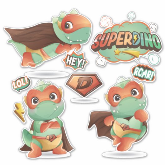 SuperDinos Sticker (Vorderseite)