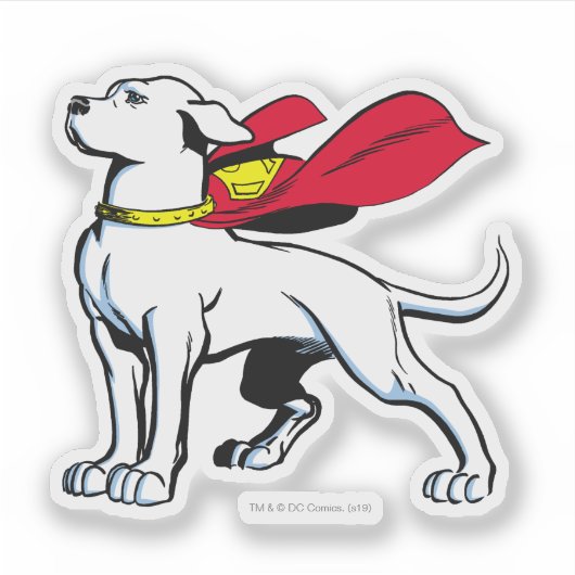 Superdog Krypto Aufkleber (Vorderseite)