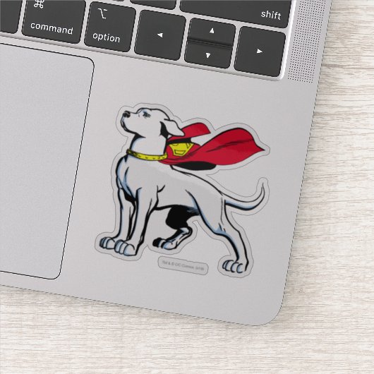 Superdog Krypto Aufkleber (Detail)