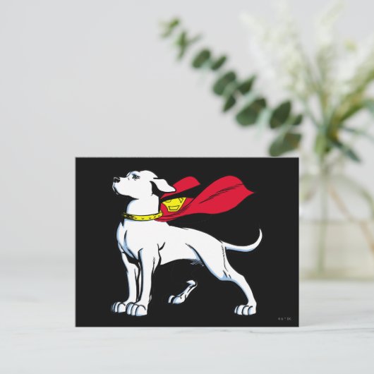 Superdog Krypto Postkarte (Stehend Vorderseite)