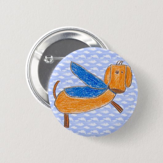 Superdog (Maggie) Knopf Button (Vorne & Hinten)