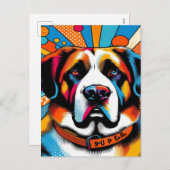 Superdog Super Hund Rettungs-Party Einladungen PCs (Vorne/Hinten)