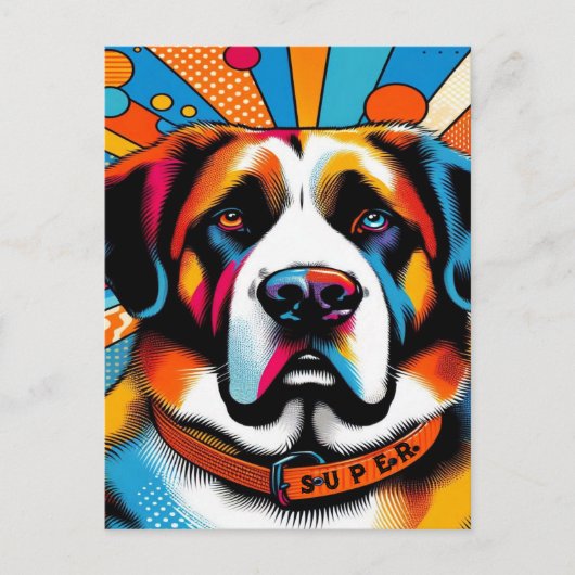 Superdog Super Hund Rettungs-Party Einladungen PCs (Vorderseite)