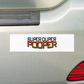 SuperDuper Pooper Autoaufkleber (Auf Auto)