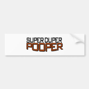 SuperDuper Pooper Autoaufkleber