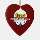 Superenkelin, #granddaughter keramik ornament (Rechts)