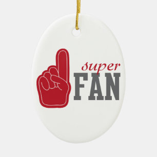 Superfan Keramik Ornament