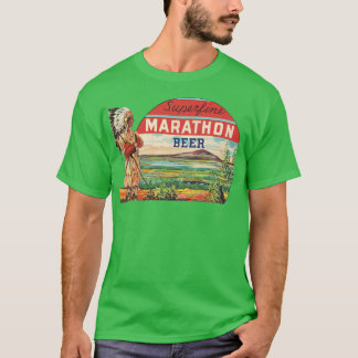 Superfine Marathon Beer Retro Defunktional Wiscons T-Shirt