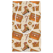 Superfloral Retro Christmas Joy Kleine Geschenktüte (Vorderseite)