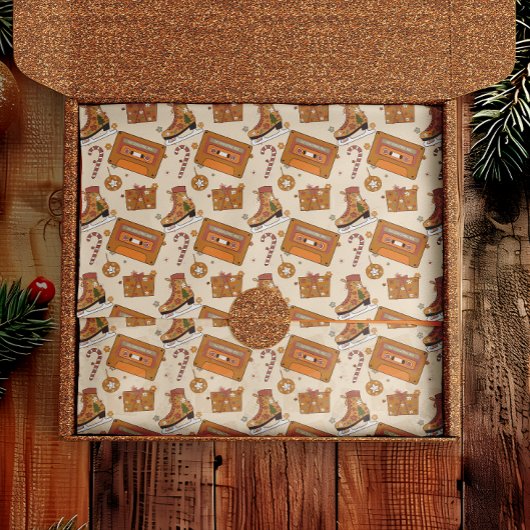 Superfloral Retro Christmas Joy Seidenpapier